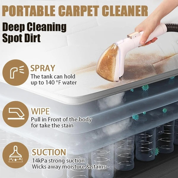 Carpet Cleaner Pro M610 – 14kPa Powerful Spot Cleaner with 68oz Tank, Upholstery & Pet Stain Remover with Deep Cleaning & USB Port