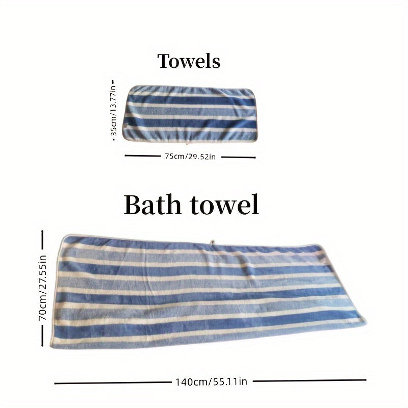 3-Piece Ultra Soft Bath Towel Set – Super Absorbent Towels
