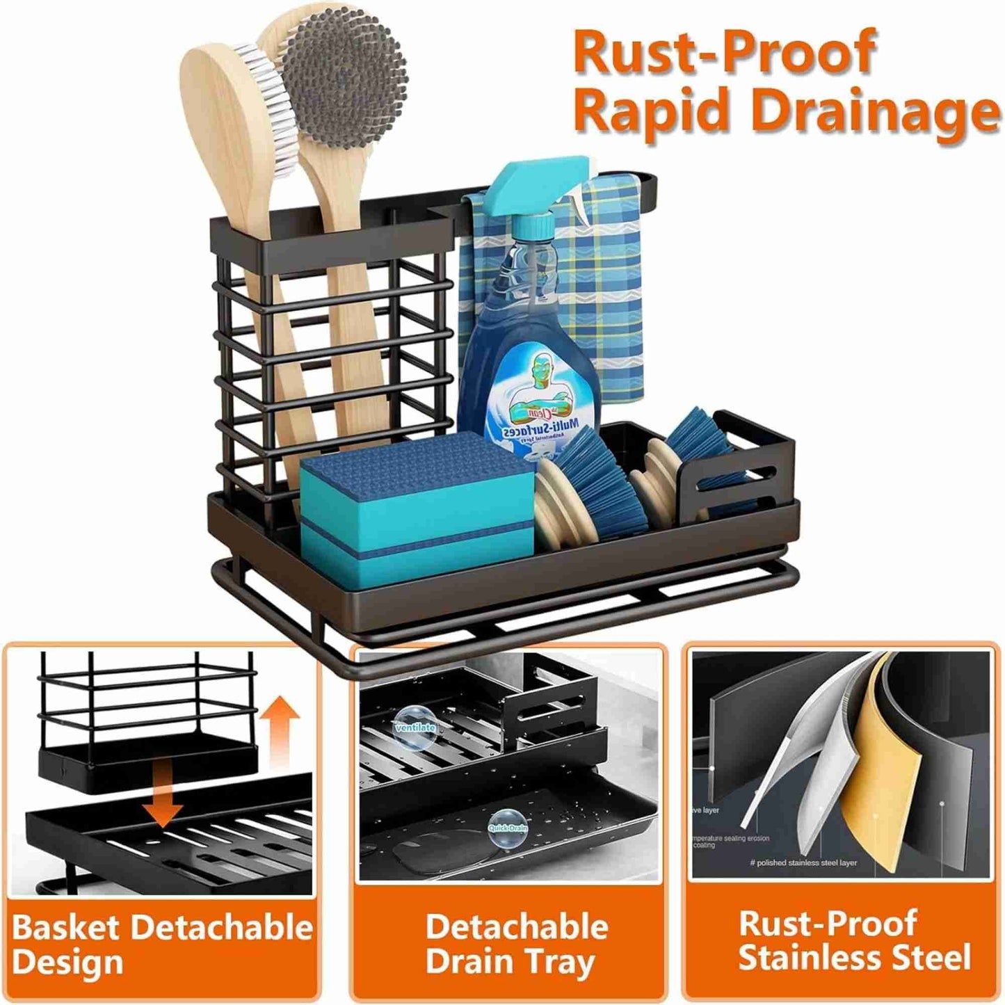 Kitchen Sink Caddy Organizer – No Weekend Delivery | Not Available on Temu or Walmart