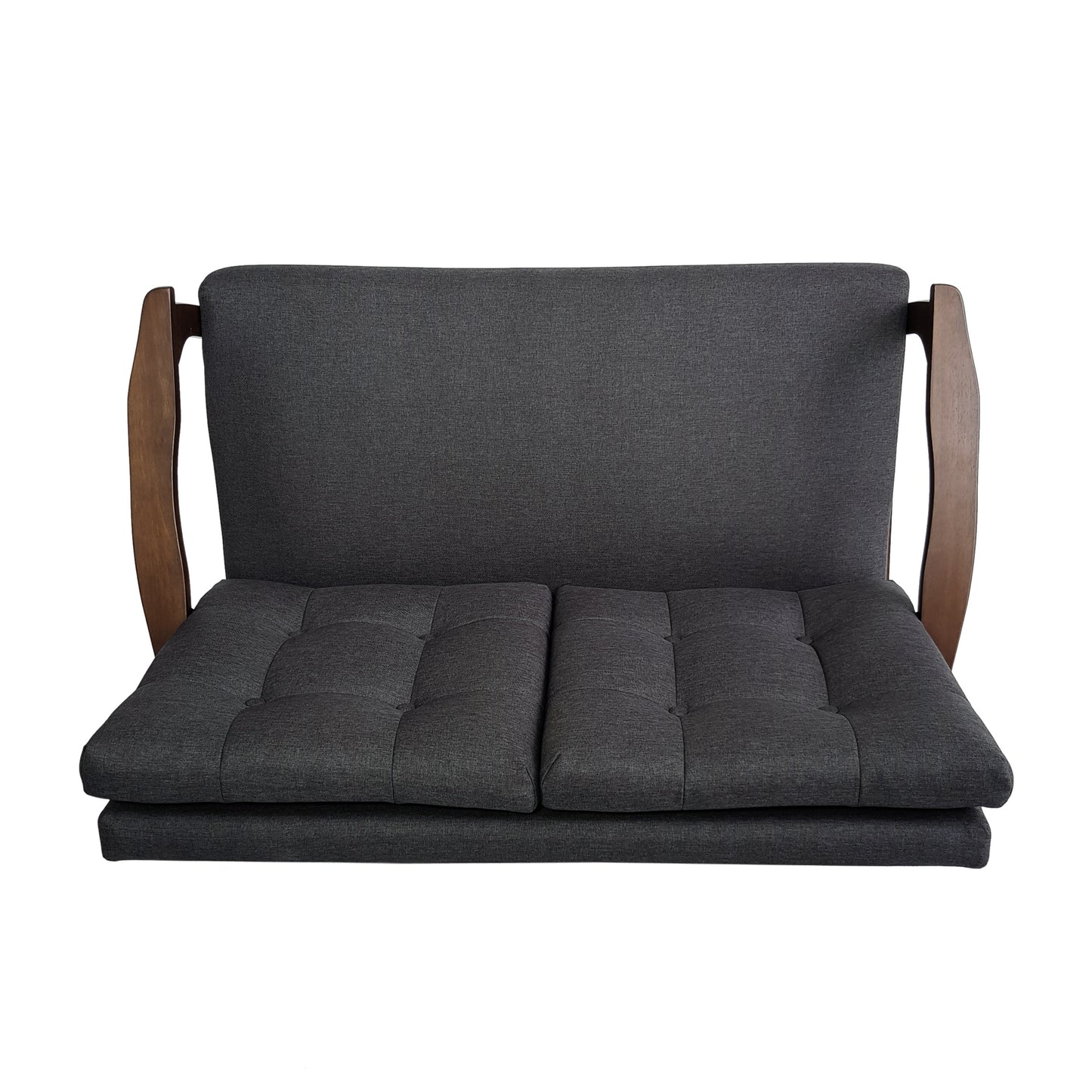 Charcoal Gray 2-Person Sofa – Modern Comfort Meets Timeless Style