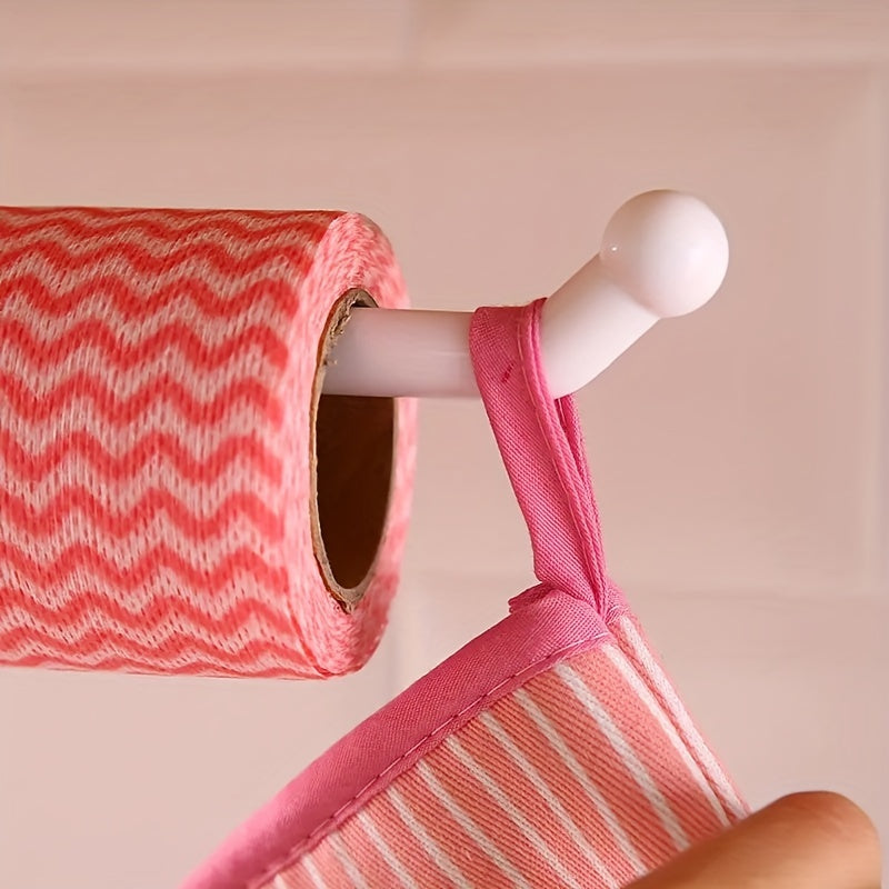 No-Drill, Space-Saving Organizer For Paper Towels, Plastic Wrap, And More