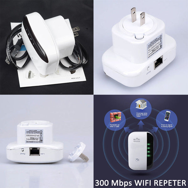 WiFi Repeater & Range Extender – 300Mbps Wireless Signal Booster with AP Mode