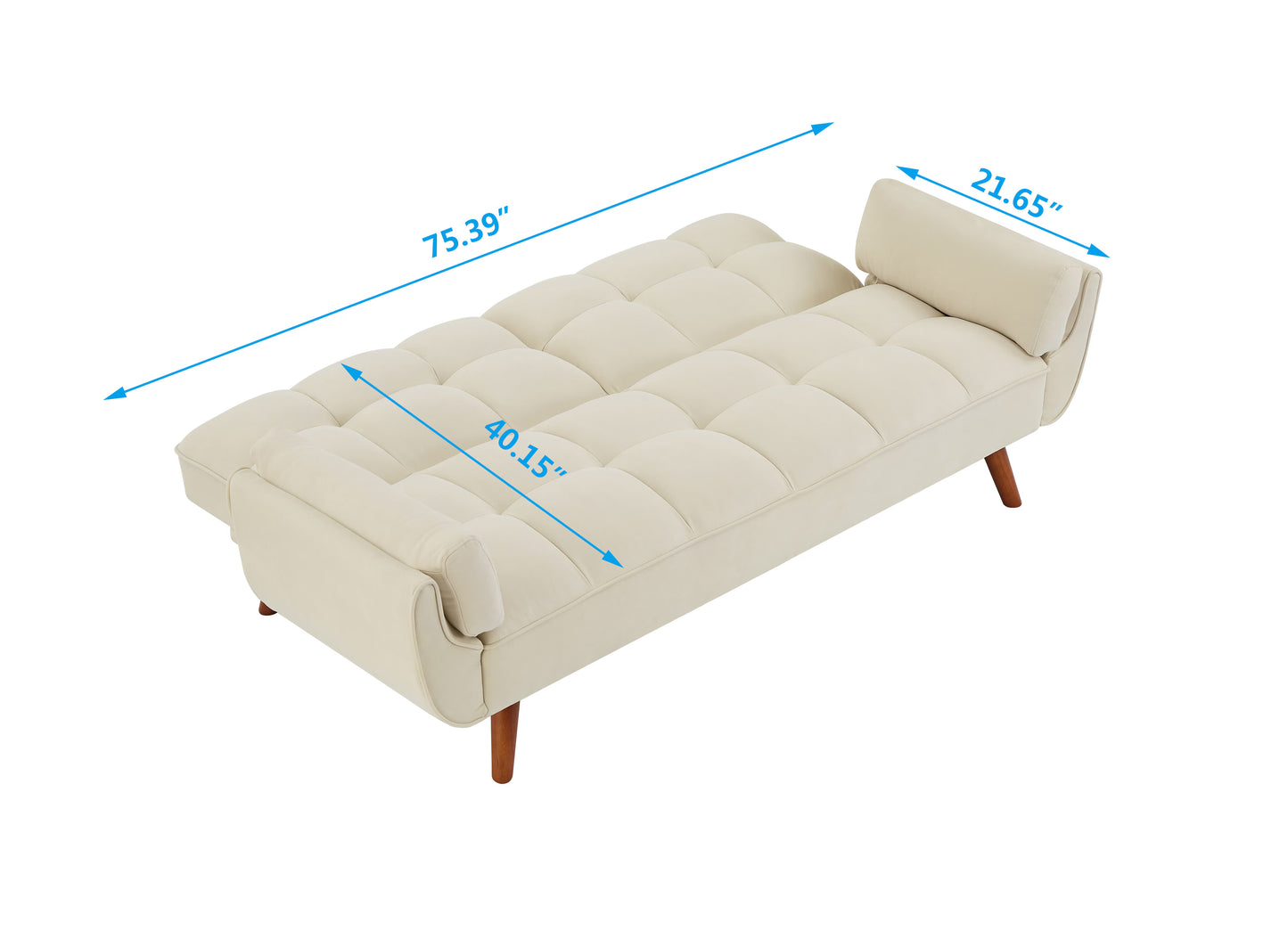 Modern Beige Cloth Sofa – Simple Comfort, Everyday Style
