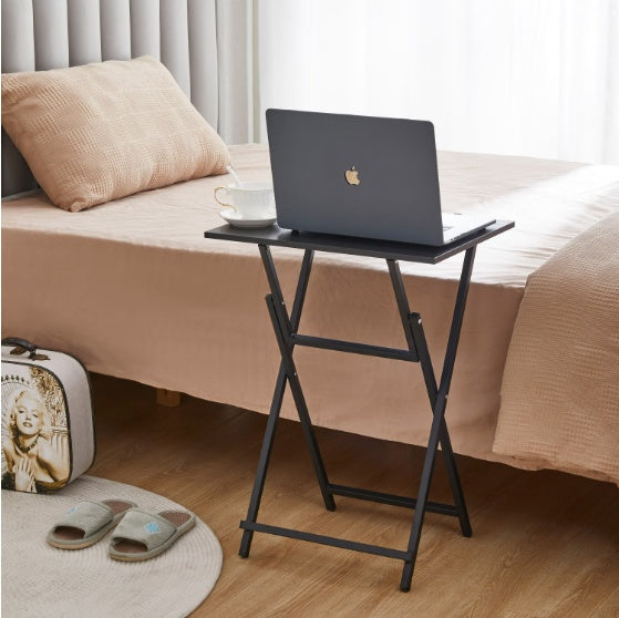 2 Pcs Folding TV Tray Table Set - Black or White