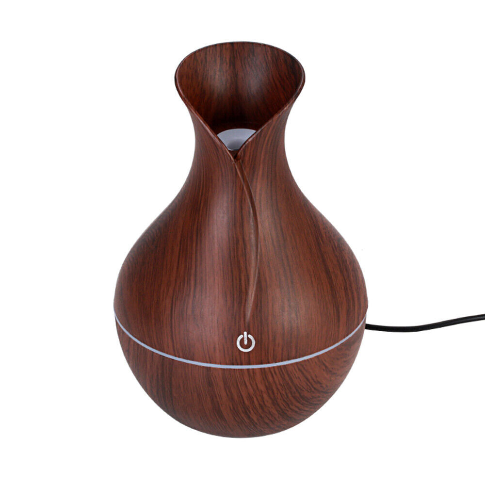 LED Ultrasonic Essential Oil Diffuser & Humidifier – Aromatherapy Air Purifier with Vase Design, Candle Holder & Smoke Fountain Effect for Home, Yoga, and Living Room Décor