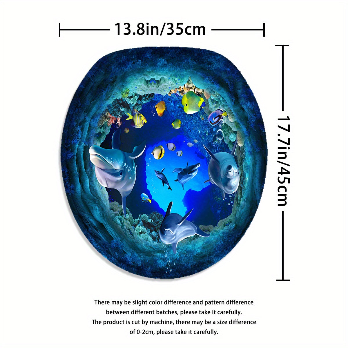 4-Piece Submarine World Shower Curtain Set – Ocean Theme with Toilet Mat, Lid Cover & Rug