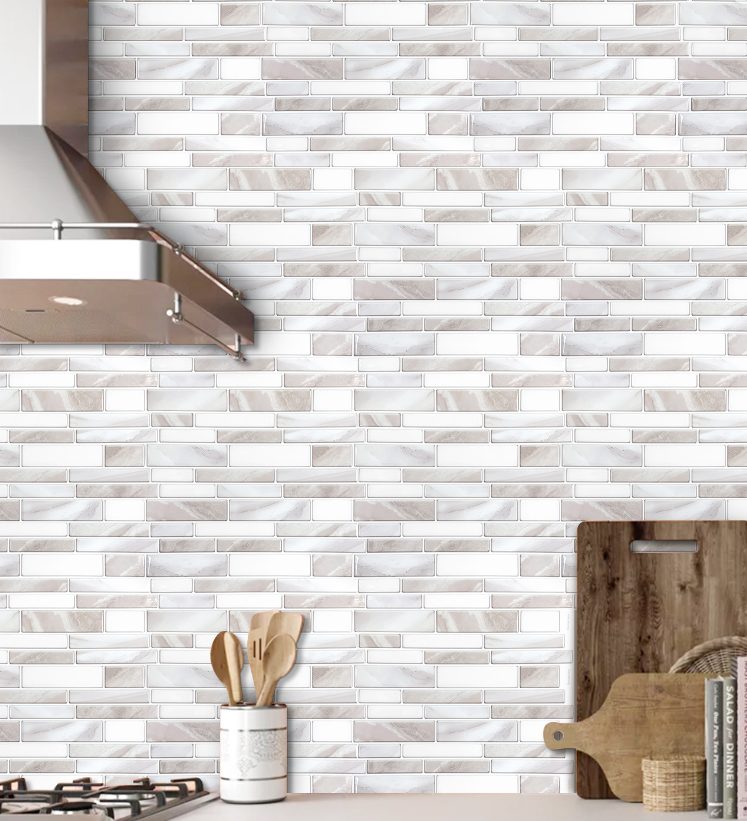 3D Peel-And-Stick Mosaic Magic Wall Sticker (One Piece)