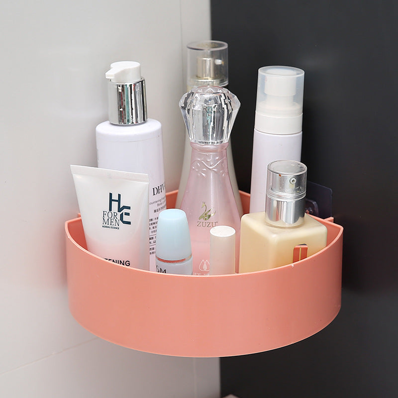 Bathroom Storage Rack – No-Drill Suction Cup Organizer with Tripod Design