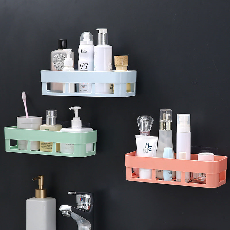 Bathroom Storage Rack – No-Drill Suction Cup Organizer with Tripod Design