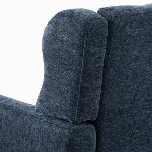 Modern Chenille Accent Chair with Pillow – Upholstered Armchair for Living Room, Bedroom & Small Spaces