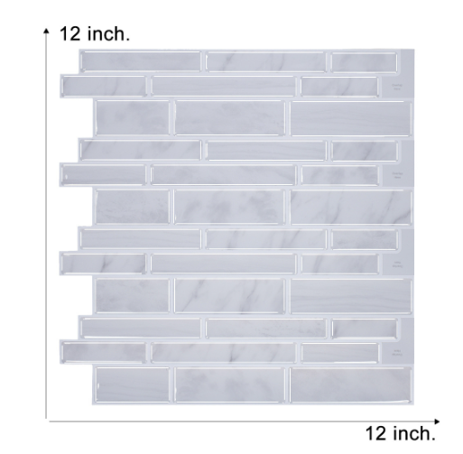 3D Peel-And-Stick Mosaic Magic Wall Sticker (One Piece)