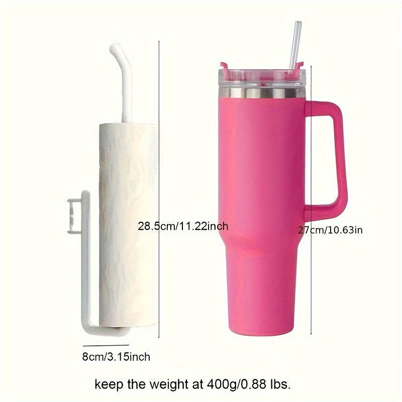 No-Drill, Space-Saving Organizer For Paper Towels, Plastic Wrap, And More