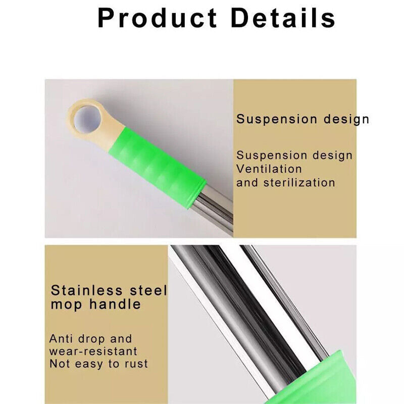 2-in-1 Self-Wringing Dehydrated Mop – Twist Mop with Strips for Effortless Home Cleaning