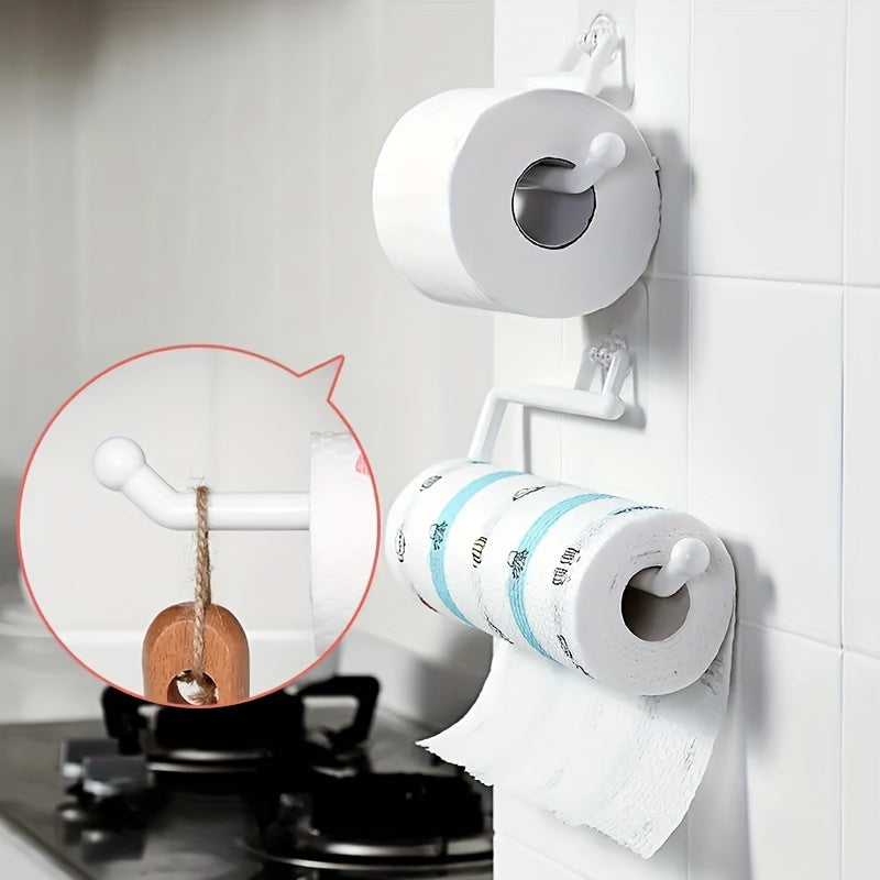 No-Drill, Space-Saving Organizer For Paper Towels, Plastic Wrap, And More