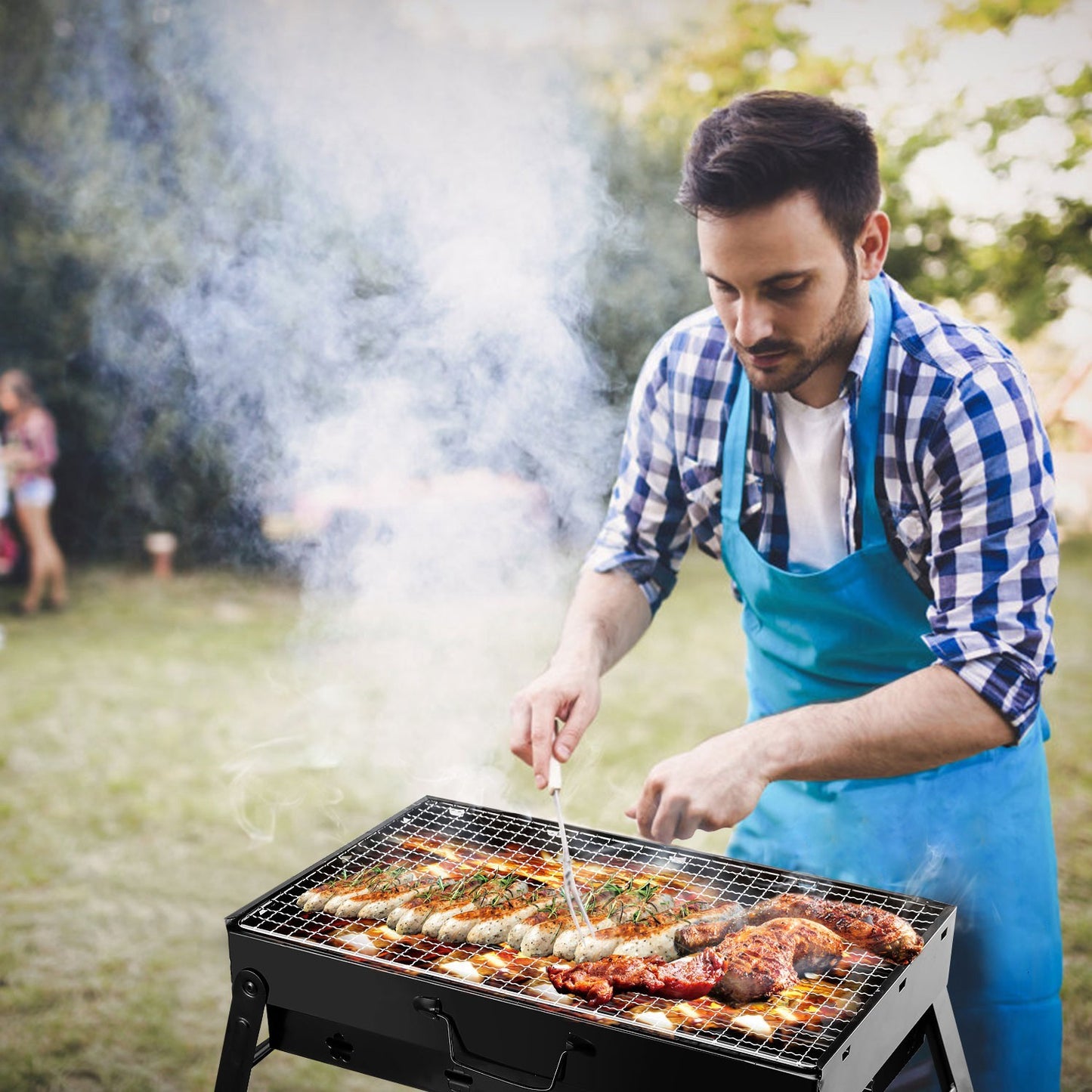 Portable BBQ Grill Foldable Charcoal Grill