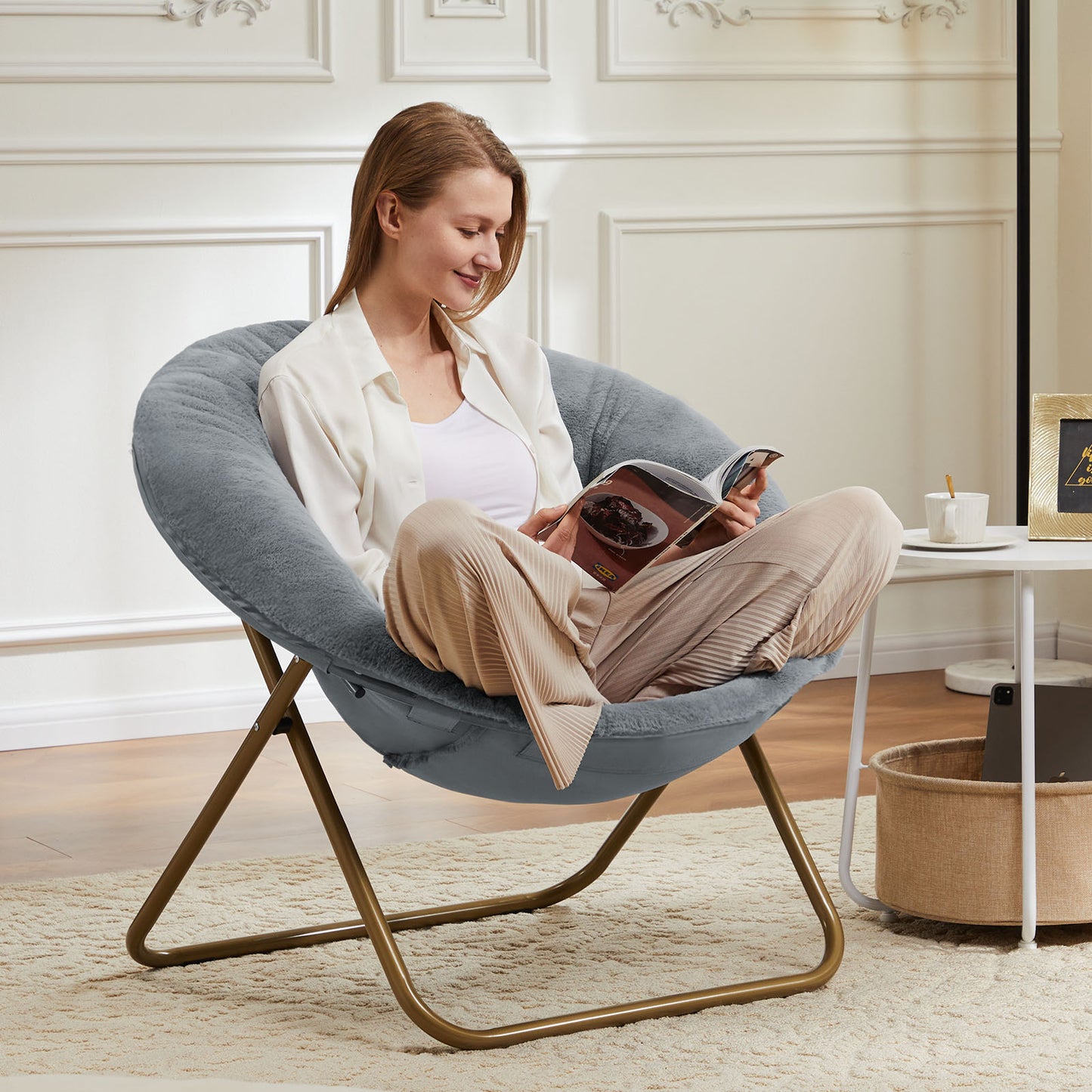 Modern Accent Chair – Plush Upholstered Lounge Chair for Living Room, 38" Tall