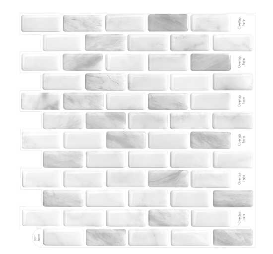 3D Peel-And-Stick Mosaic Magic Wall Sticker (One Piece)