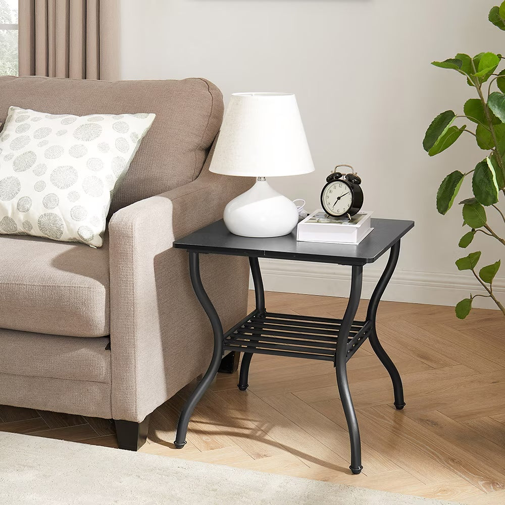 Contemporary 3-Piece Coffee Table Set – Rectangular Center Table with Matching Side Tables