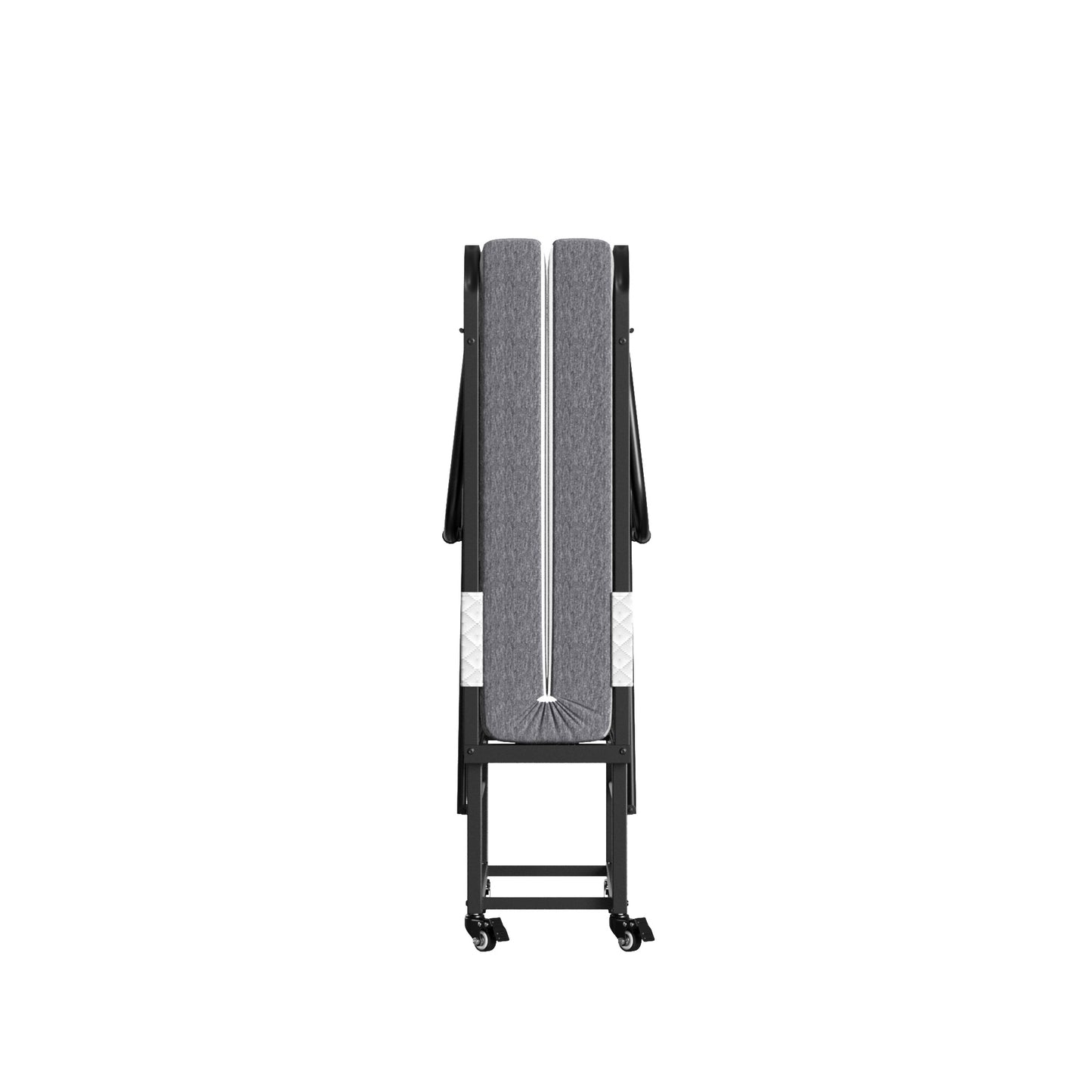 Folding Bed With Mattress Foam Mattress All Steel Pipe Frame