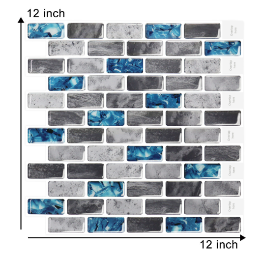 3D Peel-And-Stick Mosaic Magic Wall Sticker (One Piece)