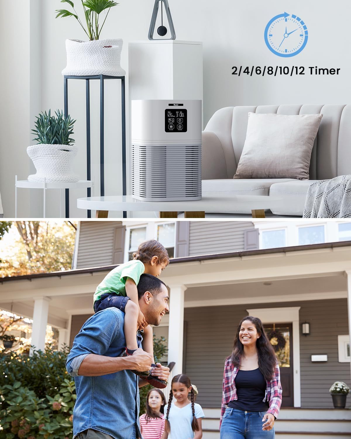 Smart Desktop Air Purifier with H13 HEPA Filter, Auto Mode, Timer & Aromatherapy – Covers Up to 169 ft²