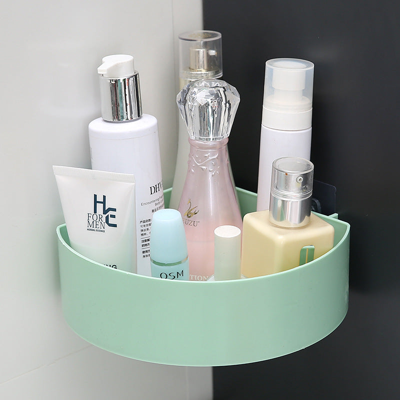 Bathroom Storage Rack – No-Drill Suction Cup Organizer with Tripod Design