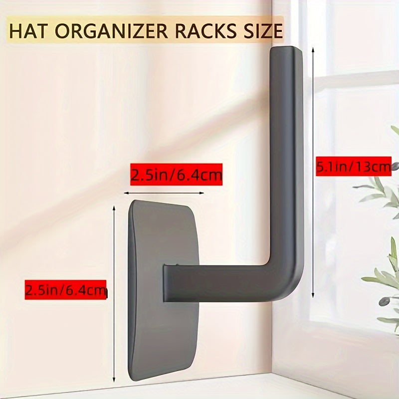 2/4-Piece Space-Saving Self-Adhesive Hooks – No-Drill Wall Mount for Keys, Hats, Towels – Ideal for Entryways, Bathrooms, Bedrooms & Dorms