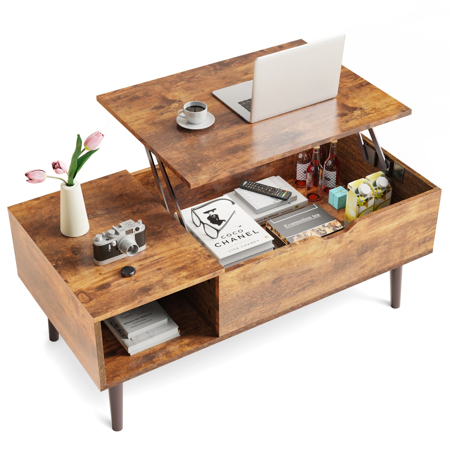 Modern Coffee Table for Living Room – Stylish and Functional Centerpiece - Black or Wood