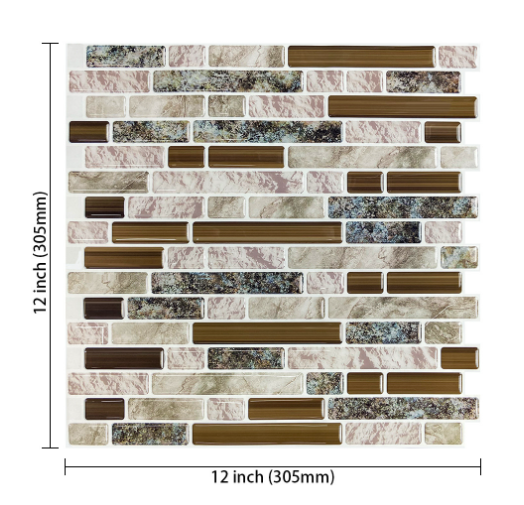3D Peel-And-Stick Mosaic Magic Wall Sticker (One Piece)