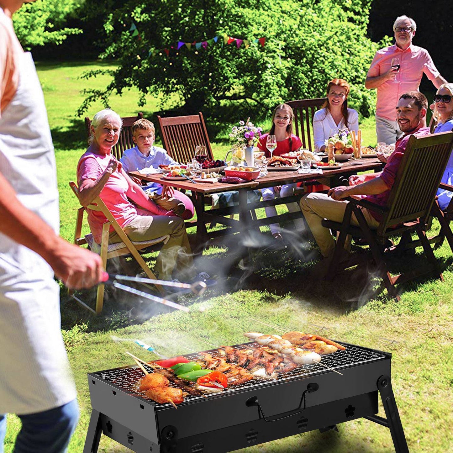 Portable BBQ Grill Foldable Charcoal Grill