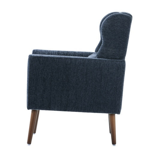 Modern Chenille Accent Chair with Pillow – Upholstered Armchair for Living Room, Bedroom & Small Spaces