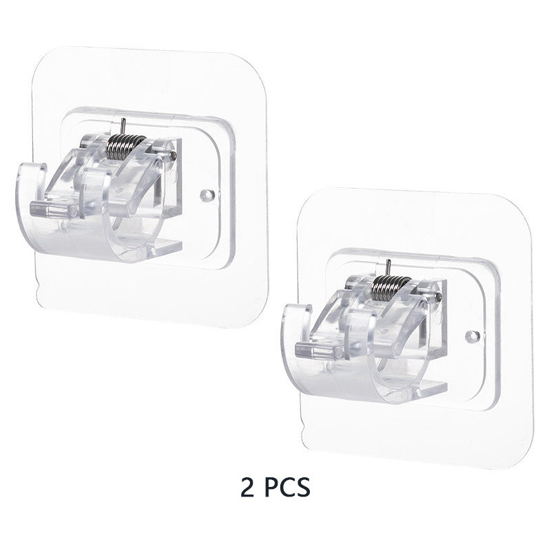 No-Drill Curtain Rod Brackets (2/8PCS) – Self-Adhesive, Adjustable & Damage-Free Installation