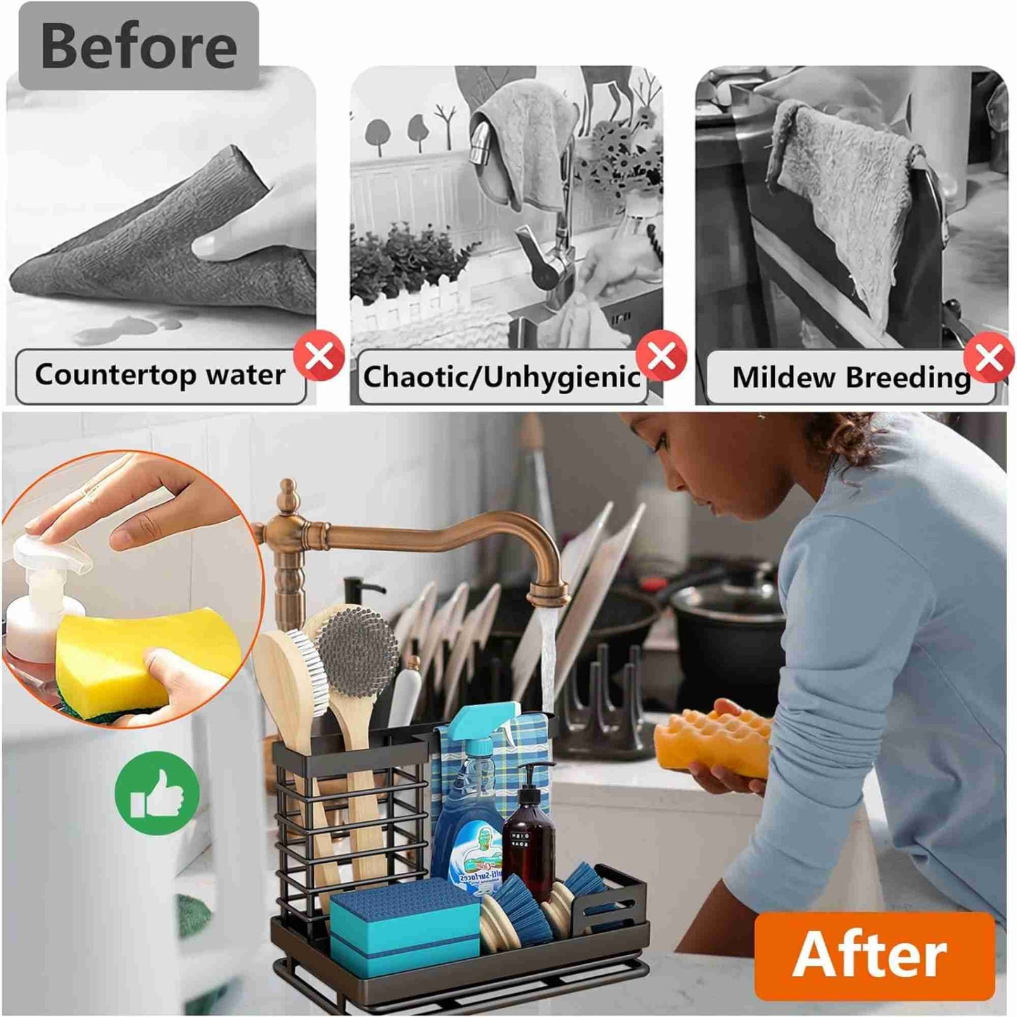 Kitchen Sink Caddy Organizer – No Weekend Delivery | Not Available on Temu or Walmart