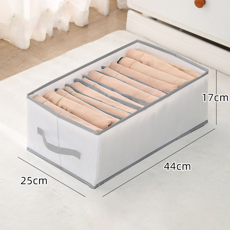 Clothes Storage Box Foldable Portable Clothing Drawer Compartment Box Household Wardrobe Divider Bag Organizer
