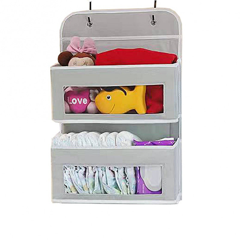 5-Shelf Hanging Storage Organizer – Anti-Tilt Design with 5 Large Pockets, Ideal for Bedroom, Bathroom, or Living Room (Over-the-Door Use)