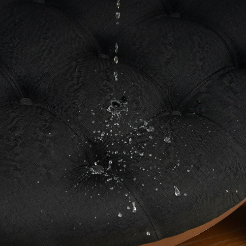 Modern 2-Tier Round Ottoman Coffee Table – Button Tufted, Mobile & Stylish