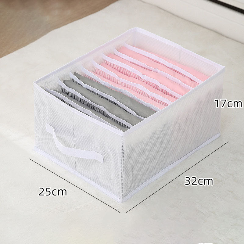 Clothes Storage Box Foldable Portable Clothing Drawer Compartment Box Household Wardrobe Divider Bag Organizer