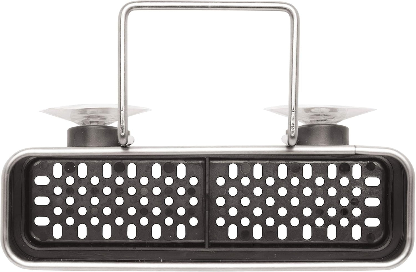 simplehuman Slim Sink Caddy Sponge Holder, Brushed Stainless Steel, Silver