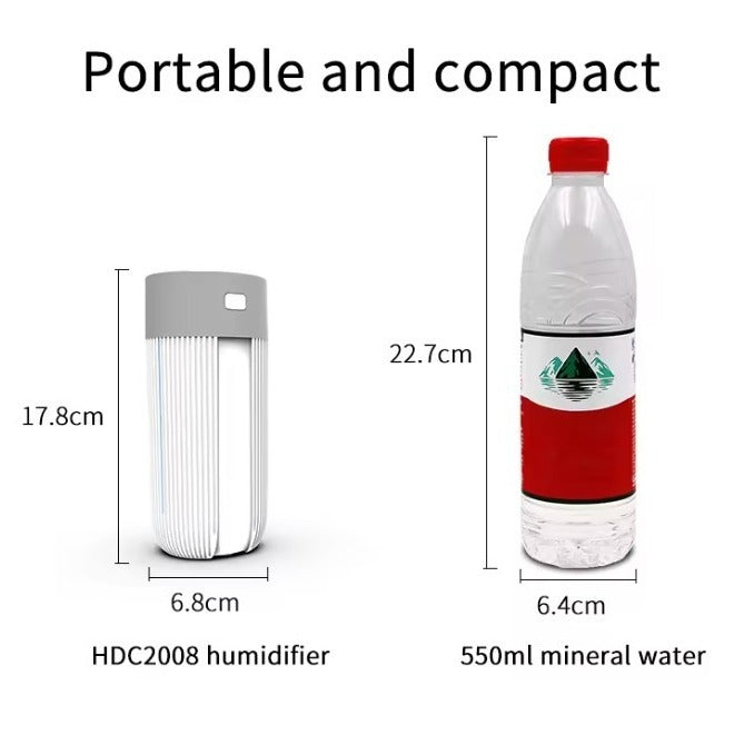 220mL Air Humidifier with Colorful LED Lights – Compact & Stylish Room Upgrade