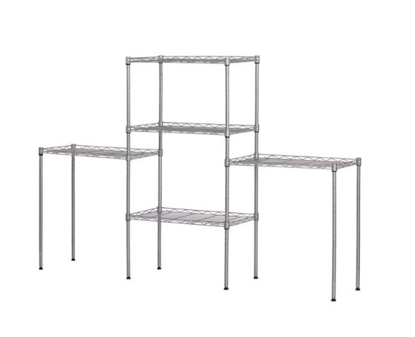 Adjustable 5-Tier Carbon Steel Storage Rack