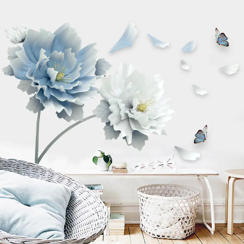 Extra-Large Flower Wall Sticker – Simple, Elegant, and Easy to Apply