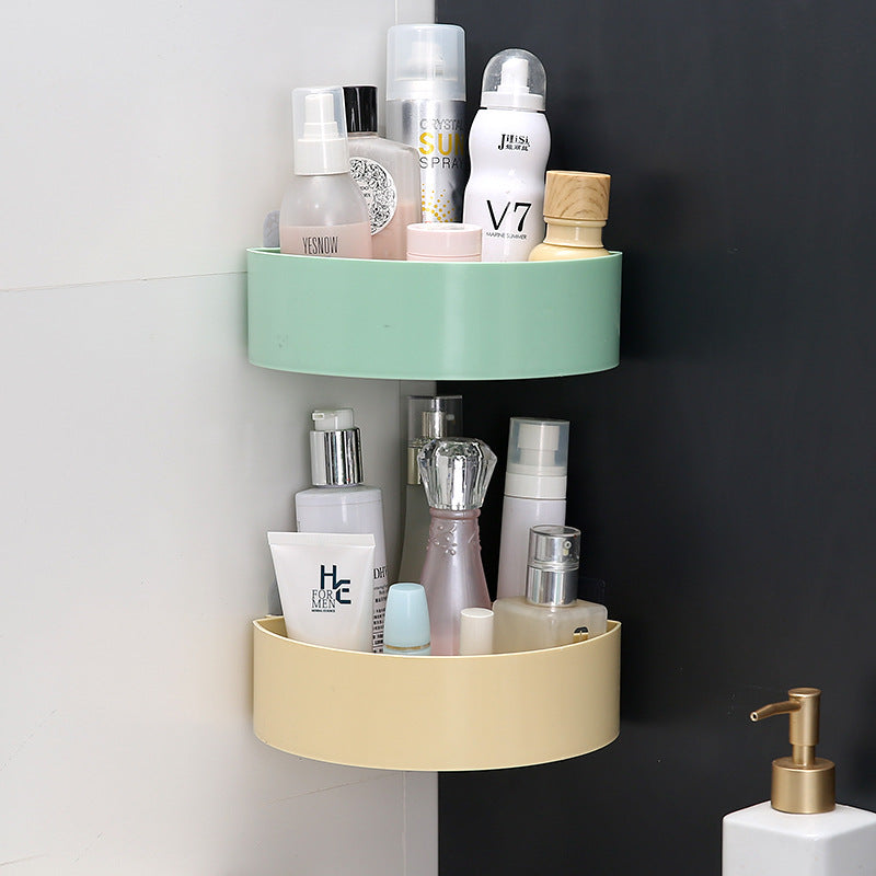 Bathroom Storage Rack – No-Drill Suction Cup Organizer with Tripod Design