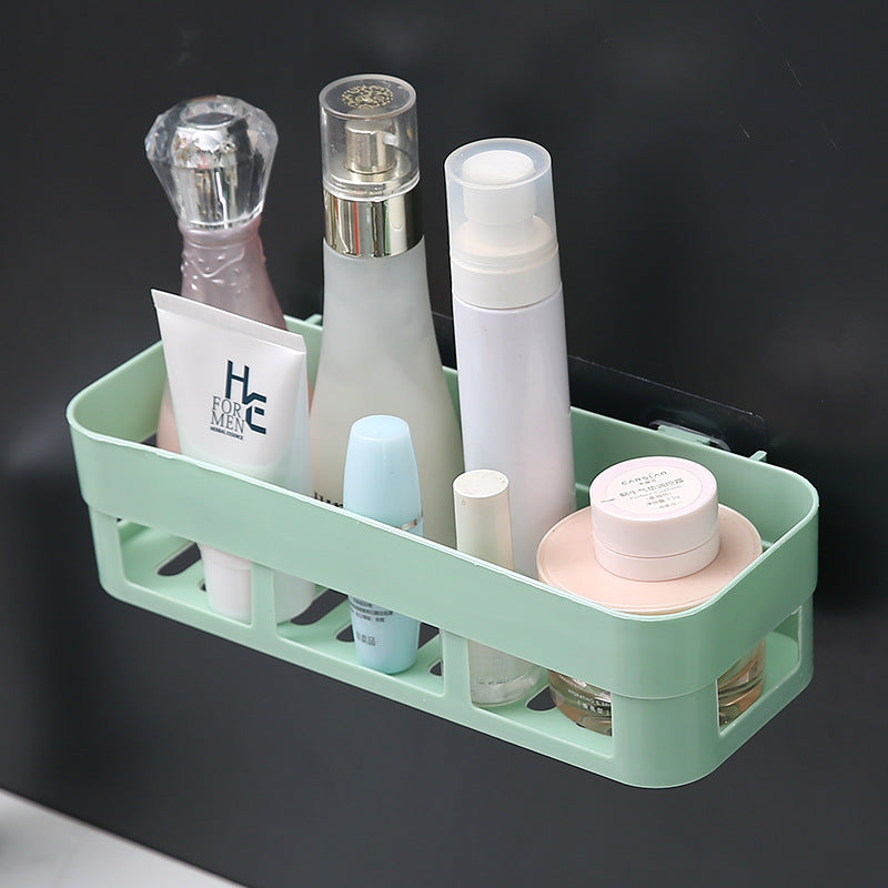Bathroom Storage Rack – No-Drill Suction Cup Organizer with Tripod Design