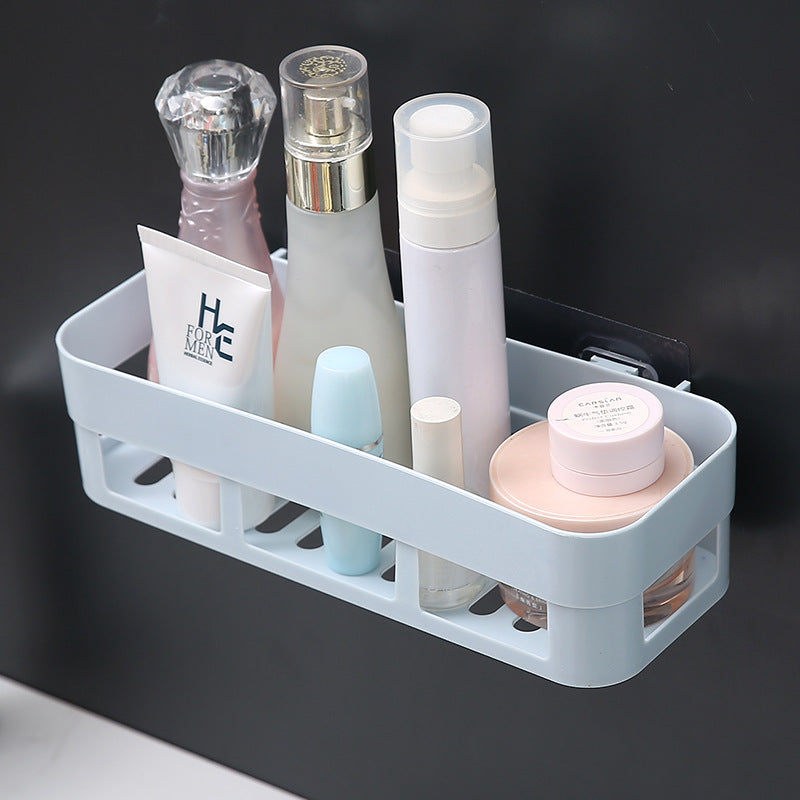 Bathroom Storage Rack – No-Drill Suction Cup Organizer with Tripod Design