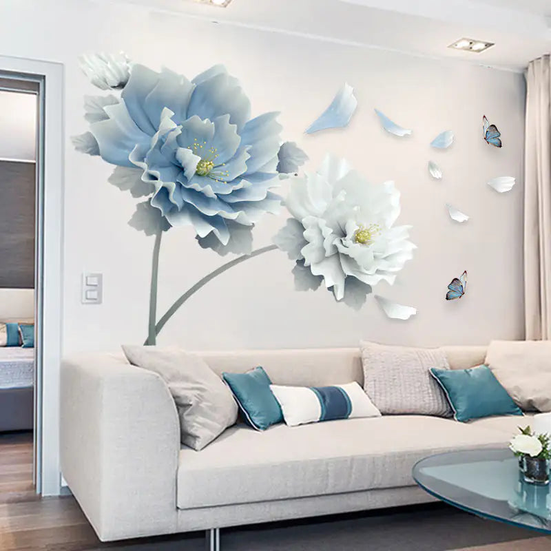 Extra-Large Flower Wall Sticker – Simple, Elegant, and Easy to Apply