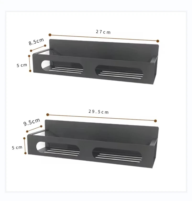 Magnetic Spice Rack Organizer for Refrigerator – Wall Mount Metal Hanging Seasoning Rack
