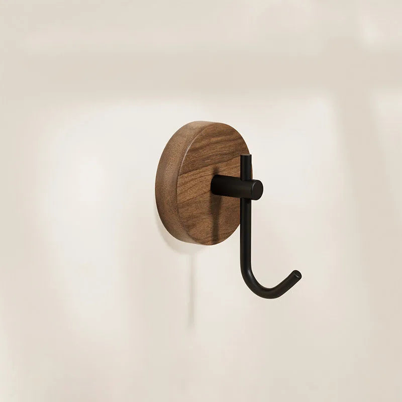 Self-Adhesive Wooden Wall Hooks – Modern Natural Wood Hangers for Coats, Hats, Towels & More