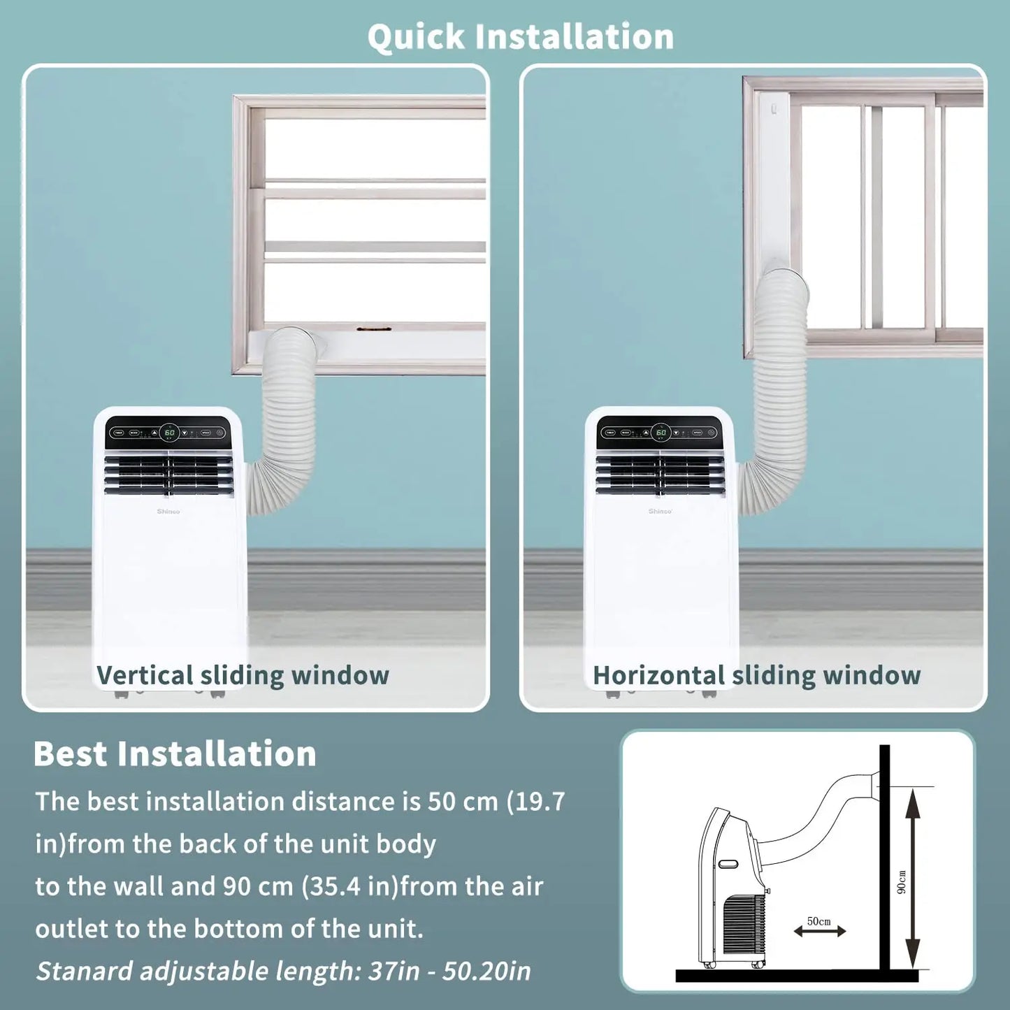 Shinco 8,000 BTU Portable Air Conditioner – Stay Cool, Anywhere