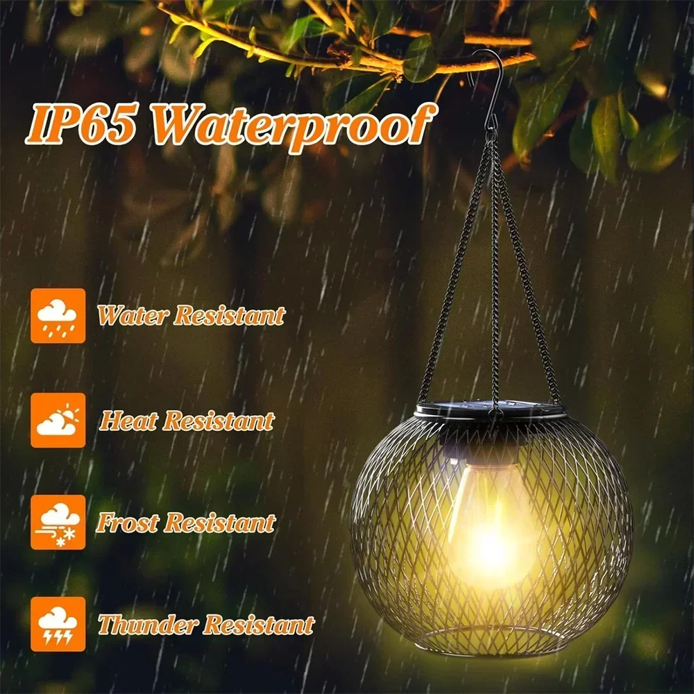 Solar Lantern Outdoor – Waterproof Hanging Decorative Lights for Garden, Yard, Patio, or Pathway