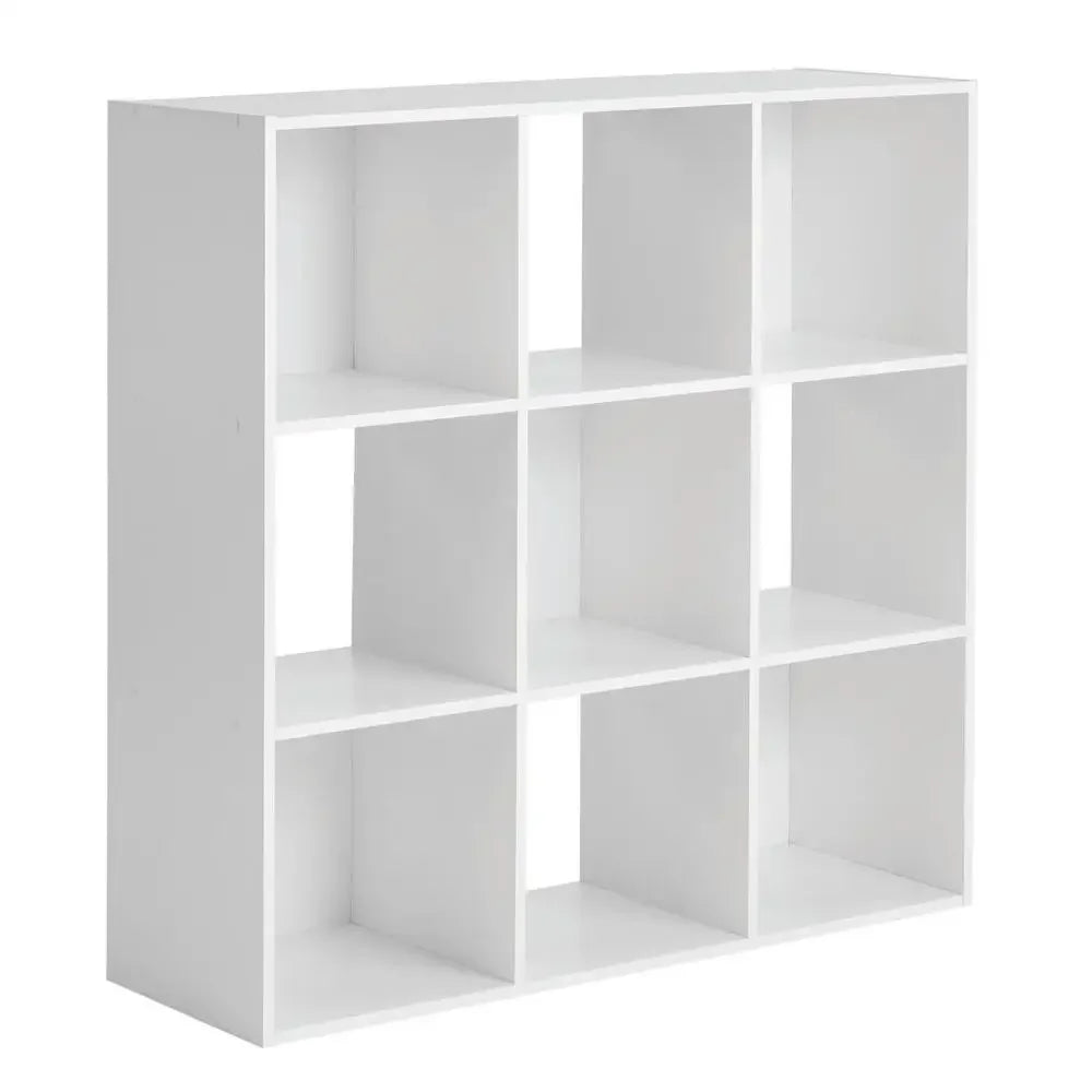 9-Cube Storage Organizer – White | Multi-Functional Cube Bookcase for Home & Office
